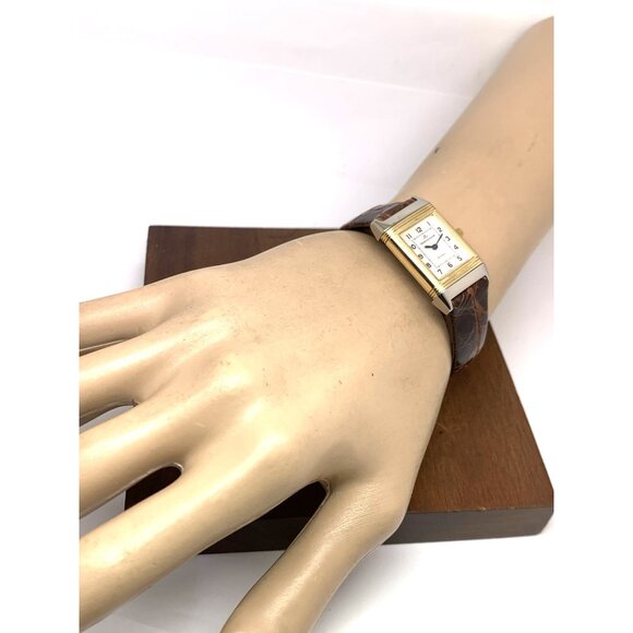 Jaeger-LeCoultre Reverso Women's Watch 260.5.08 Swiss Quartz 20x33mm Gold Steel - Picture 3 of 14